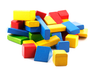 Wooden building blocks