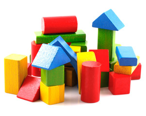 Wooden building blocks