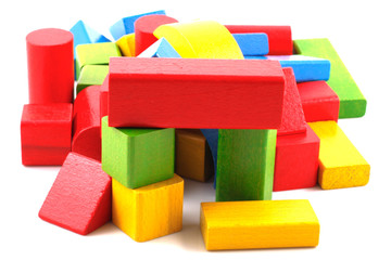 Wooden building blocks