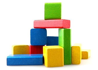 Wooden building blocks