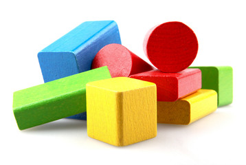 Wooden building blocks