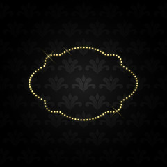 luxurious golden retro background