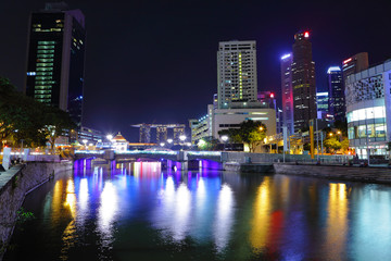 Plakat cityscape of Singapore
