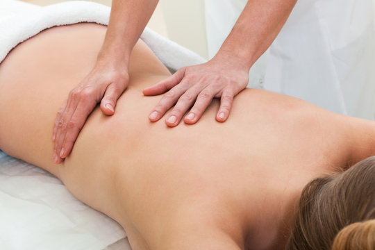 massage in beauty salon