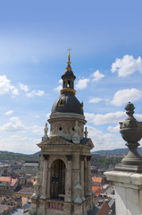 Fototapeta na wymiar View from the dome of St Stephans Cathedral Budapest Hungary