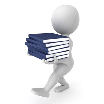 carrying books