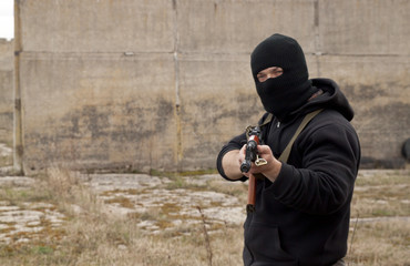 Man with gun