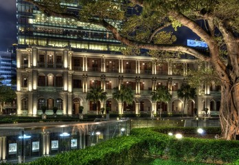Fototapeta na wymiar 1881 Heritage by night, Hong Kong.
