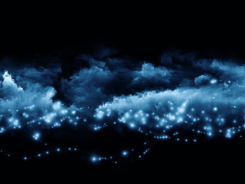 Lights in fractal foam