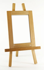 Blank vertical wood frame