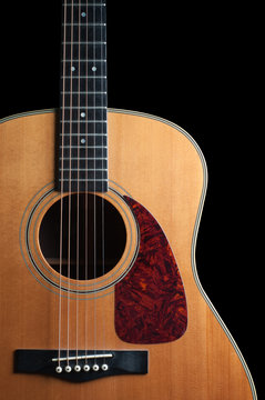 wooden guitar