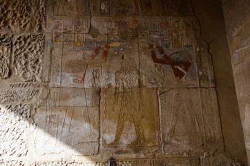 Karnak Temple defaced by early Christians