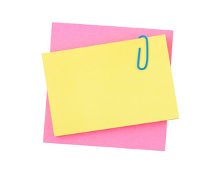 Note paper and clip