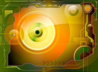 Technical bright style colored background