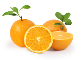 orange on white background