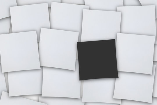 many pieces of paper with one in grew