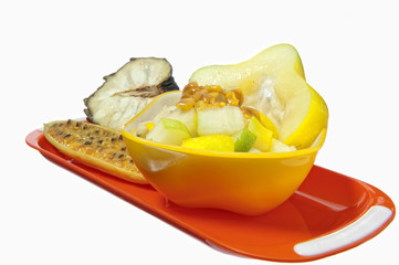 salad with tropical fruits