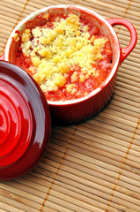 Strawberry crumble