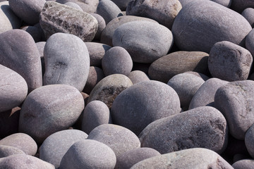 stone beach , made with lots of pebbles