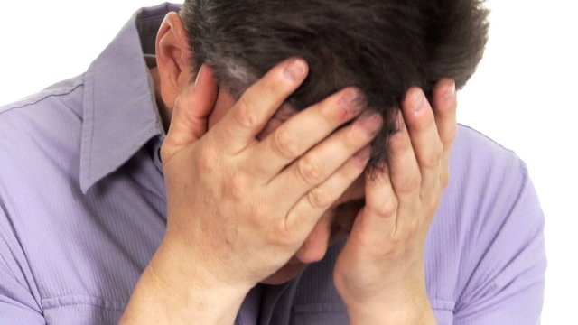Man having a stress.