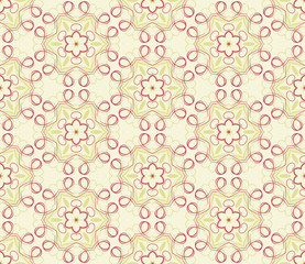 Seamless wallpaper with floral ornament