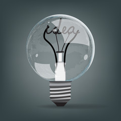 light bulb idea vector