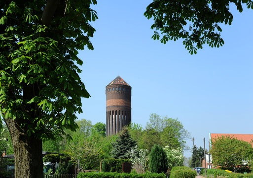 Historischer Wasserturm von 1909 Schkeuditz