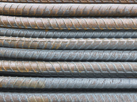 close-up steel bars background