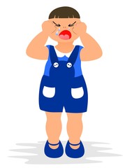 The little crying boy