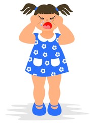 The little crying girl