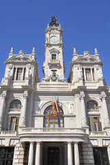 Fototapeta na wymiar Valencia Town hall