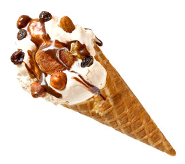 ice cream isolated on white background