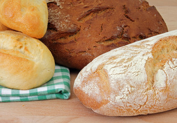 verschiedene Brote