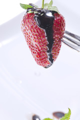 chocolate and strawberries