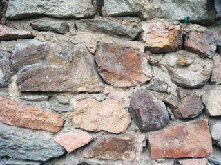 Stone wall in Switzerland.