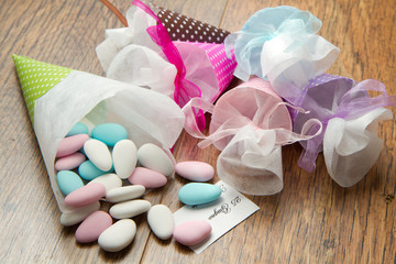 bomboniere con confetti