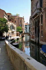 Typical scene of Venice City in Italy