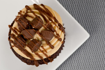 Peanut Butter Cupcake on Grey