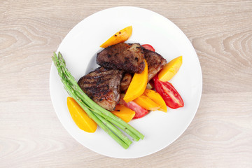 meat food : grilled red beef fillet