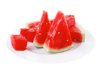 red watermelon pieces
