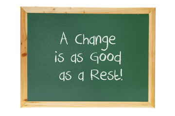 Blackboard with Inspiration Message