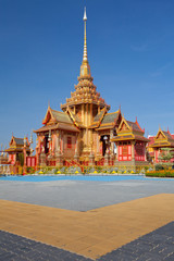Fototapeta premium Thai royal funeral and Temple