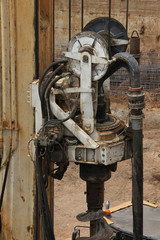 Drilling machine. Swivel and auger
