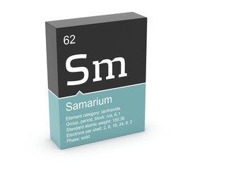 Samarium from Mendeleev's periodic table