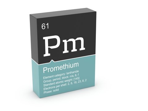 Promethium from Mendeleev's periodic table