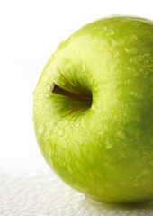 fresh apple isolated on white