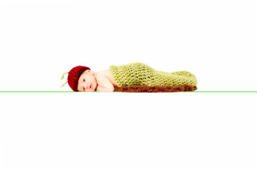 Baby als Raupe