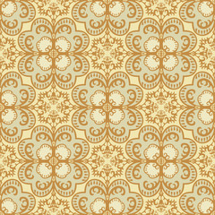 Seamless damask pattern vintage style