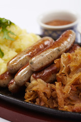 sausage with cabbage