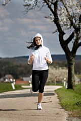 Fototapeta na wymiar jogging woman